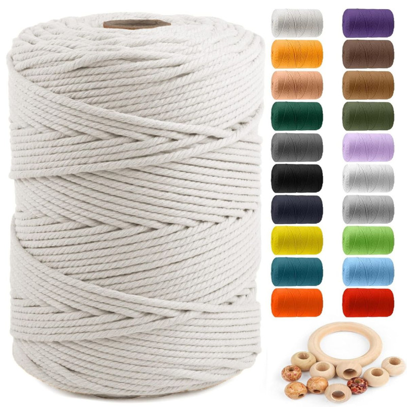 Macrame Cord Kit - Natural Cotton